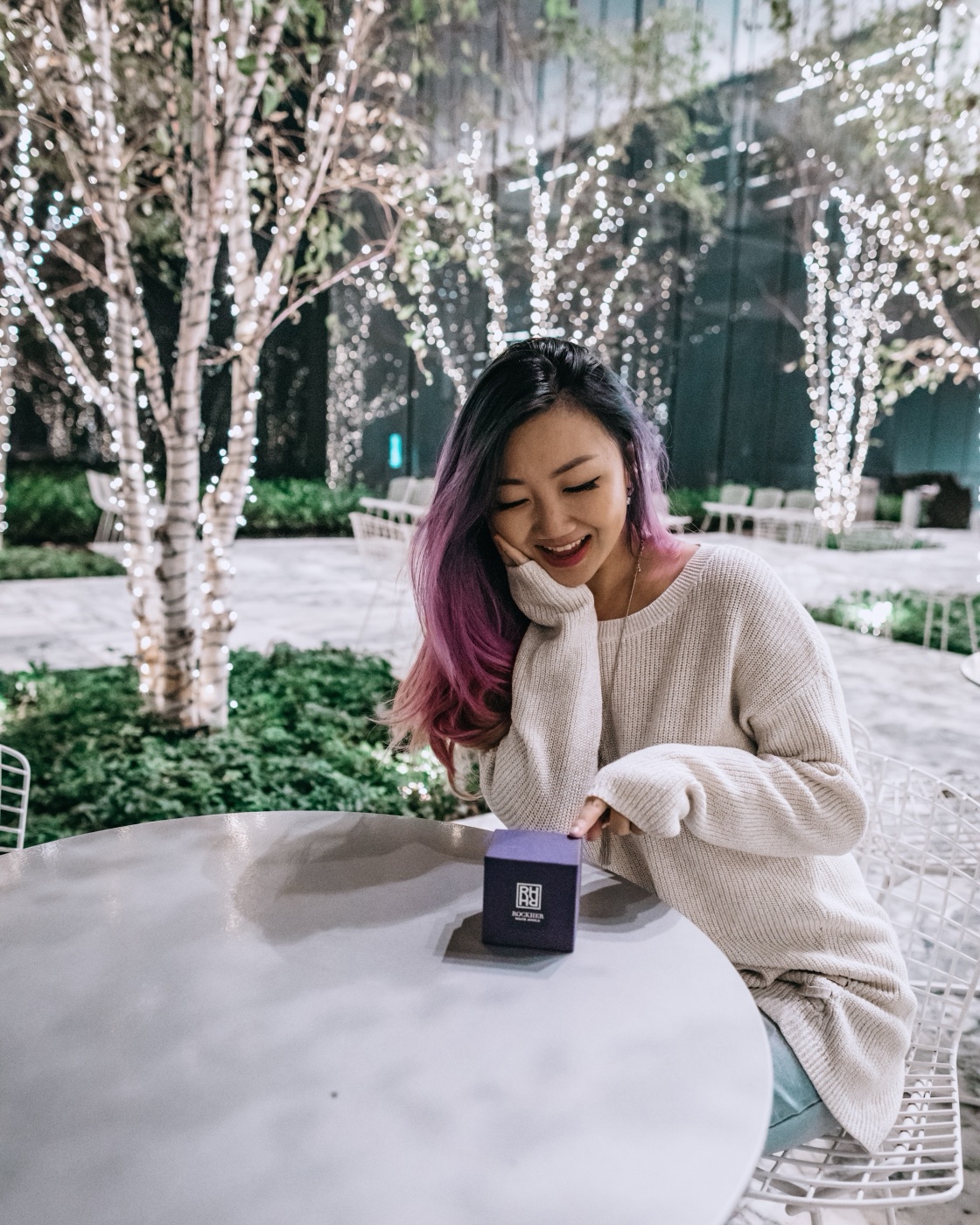 Customer engagement ring from RockHer