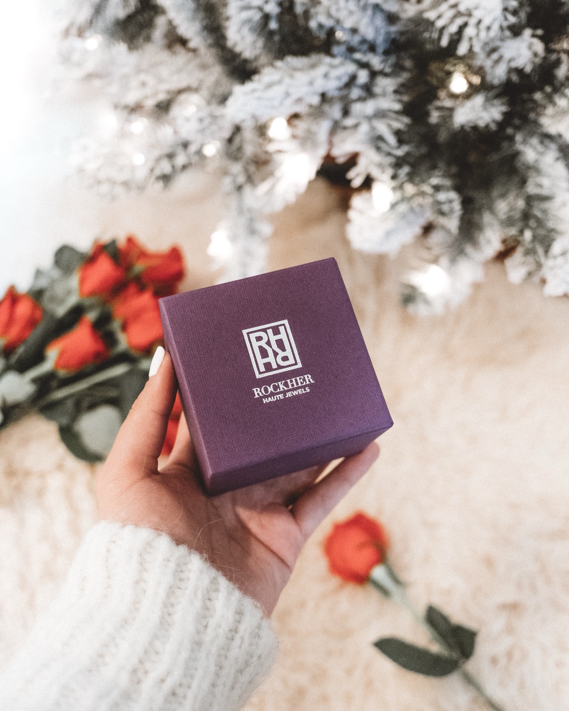 Customer engagement ring from RockHer