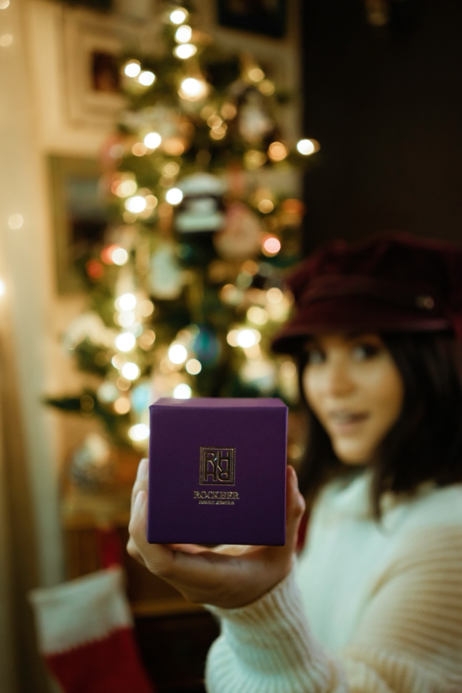 Customer engagement ring from RockHer
