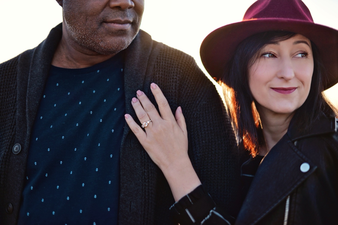 Customer engagement ring from RockHer